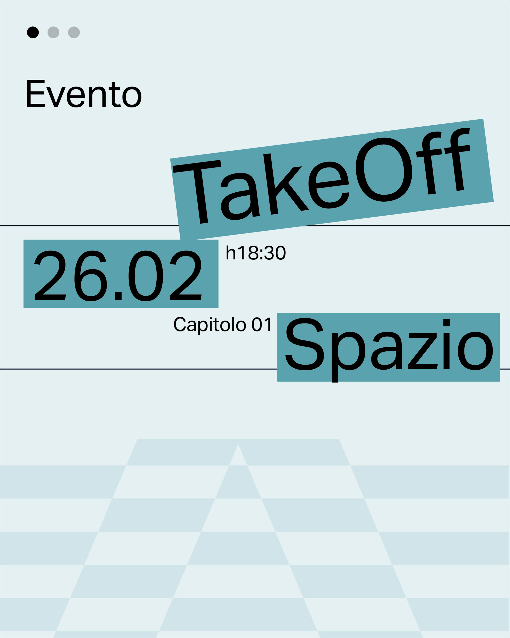 Locandina Take Off Spazio